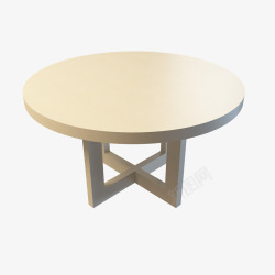 圆木桌中式古典圆形木桌高清图片