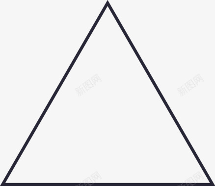 中空三角形矢量图图标图标