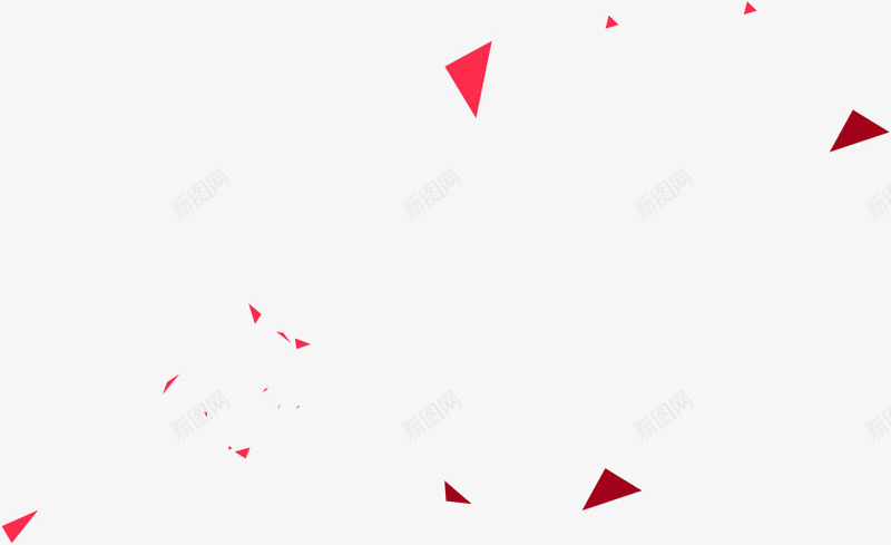 红色漂浮三角形海报png免抠素材_88icon https://88icon.com 三角形 海报 漂浮 红色