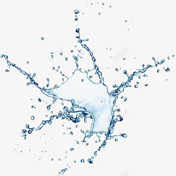 溅起的水花png免抠素材_88icon https://88icon.com 喷溅 梦幻 水 水滴 水花四溅 蓝色