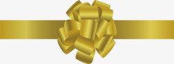 金色丝带礼盒包装蝴蝶结矢量图素材
