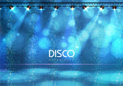 梦幻的disco舞台背景素材