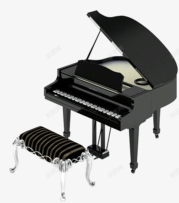 钢琴png免抠素材_88icon https://88icon.com 三角钢琴斜翻盖 实木钢琴 钢琴装饰图