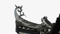 中式屋檐装饰建筑素材