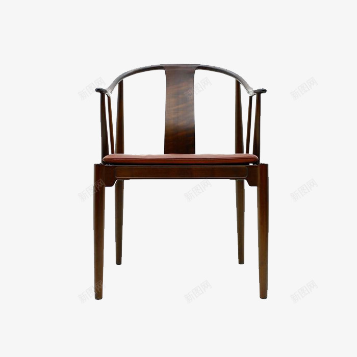 现代中式单椅png免抠素材_88icon https://88icon.com 中式单椅 产品实物 现代中式单椅 胡桃木单椅