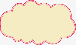 粉色描边浪漫花边标题栏对话框素材
