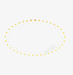 黄色光圈圆点素材