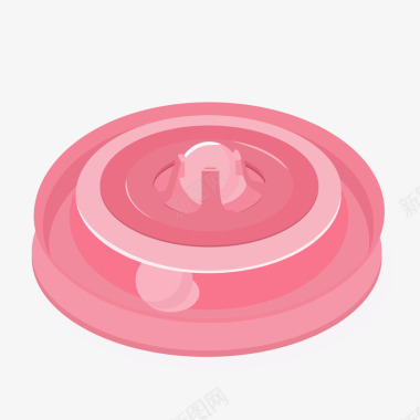 粉色光泽猫玩具元素图标图标
