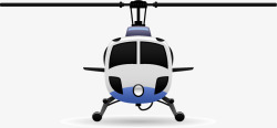 卡通版直升机装饰素材