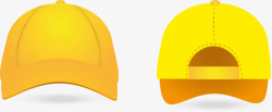 黄色旅游帽素材