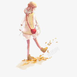 挎包女孩漂亮女孩高清图片