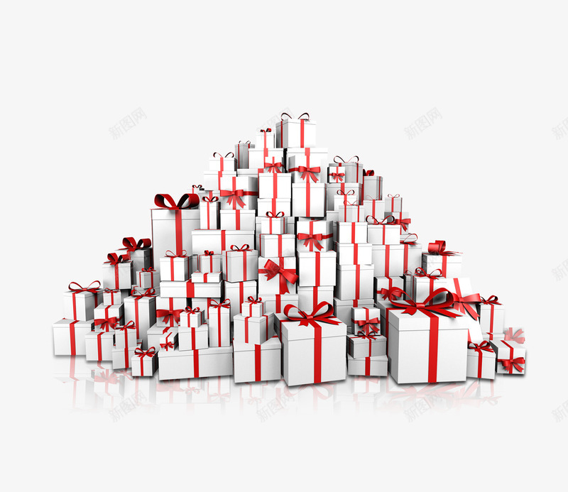 一堆礼盒礼物png免抠素材_88icon https://88icon.com 喜庆 生日礼盒 白色 礼物 礼盒 红色
