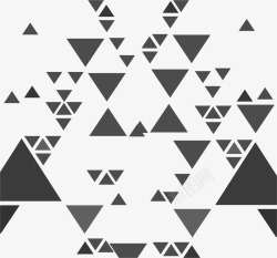 灰色三角块几何背景素材