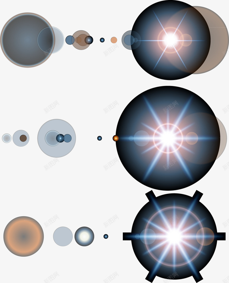 镜头png免抠素材_88icon https://88icon.com 光圈 光晕 光点 光线 光芒 动感 圆圈 圆点 抽象 星光 镜头