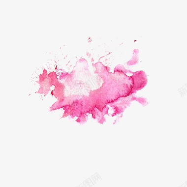 绘画粉色抽象图标图标