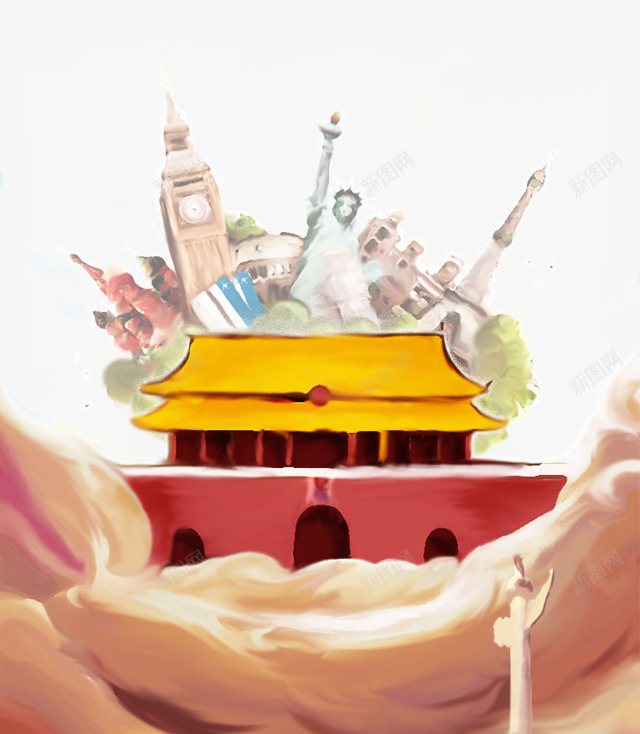 天安门建筑水墨插画psd免抠素材_88icon https://88icon.com 世界建筑 卡通天安门 古建筑 天安门 天安门手绘 建筑 手绘 水墨画