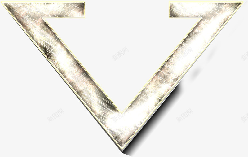 银色金属质感三角形png免抠素材_88icon https://88icon.com 三角形 素材 质感 金属 银色