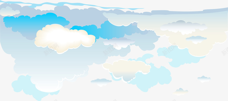 蓝色清新云层云朵png免抠素材_88icon https://88icon.com 云层 云朵 云海 免抠PNG 手绘 梦幻 清新 漂浮 简约 蓝色 装饰图案