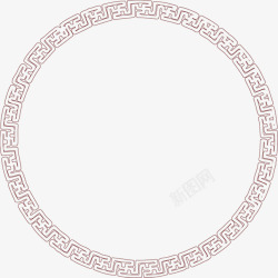 中式古典环形图案花纹素材
