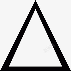 轮廓多边形三角形图标高清图片