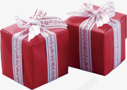 红色中式花纹礼盒包装素材