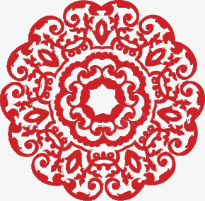 红色喜庆剪纸中国风窗花png免抠素材_88icon https://88icon.com 剪纸 喜庆 国风 窗花 红色