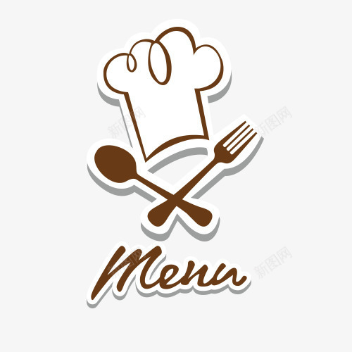 复古餐厅标签psd免抠素材_88icon https://88icon.com 刀具 厨师 叉子 标签 餐具 餐厅