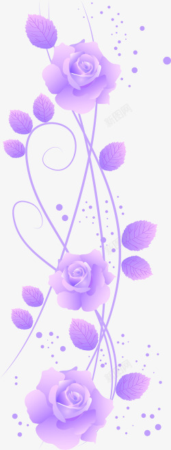 梦幻紫色牡丹背景图素材