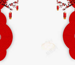 喜庆中国风元宵节装饰插图素材