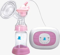 母婴吸奶器粉色包装素材