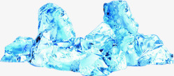 冰山蓝色效果图素材