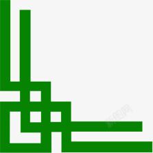 绿色中式画框中国风素材