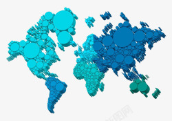 亚洲地图抽象圆点世界地图高清图片