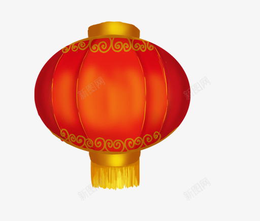 新年红色灯笼png免抠素材_88icon https://88icon.com 喜庆 新年 红的 红色灯笼