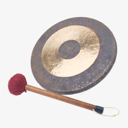 中式乐器传统铜锣高清图片