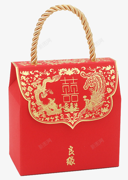 中国风结婚喜糖红色拎包png免抠素材_88icon https://88icon.com 中国风 喜庆 喜糖 拎包 糖包 红色 结婚用品