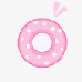 粉色圆点可爱甜甜圈素材