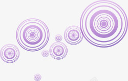 紫色圆圈漂浮素材
