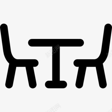 坐席餐桌与椅子图标图标