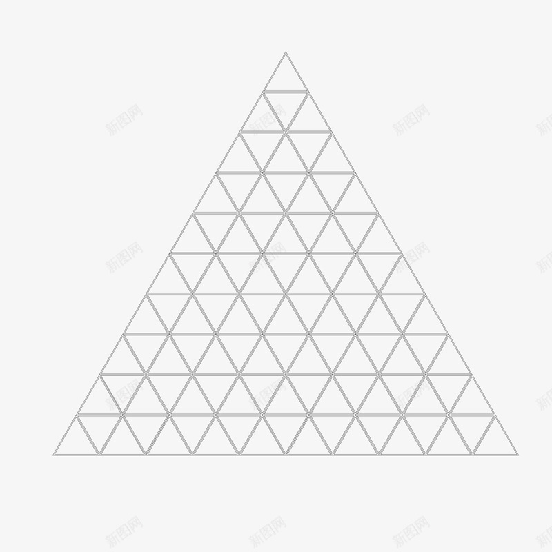 黑色线条拼块三角形png免抠素材_88icon https://88icon.com 三角型 三角形 拼块 线条 黑色