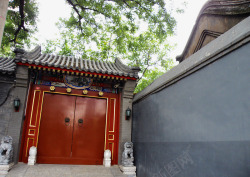 中式建筑胡同巷子素材