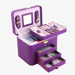 紫色饰品盒素材