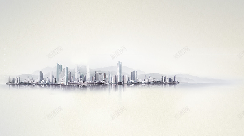 水墨城市简笔画png免抠素材_88icon https://88icon.com 城市 水墨 水墨笔画 简笔画