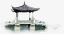 中式建筑亭台美景素材
