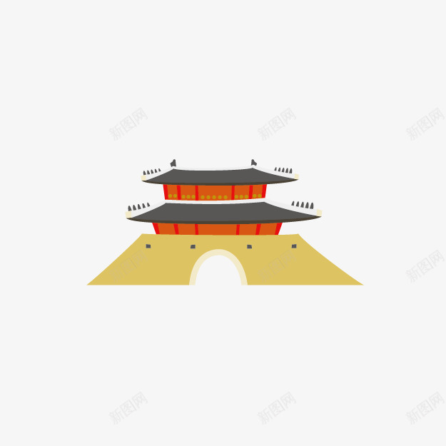 韩国建筑png免抠素材_88icon https://88icon.com 建筑物 房子 房屋 楼房 韩国元素 韩国建筑