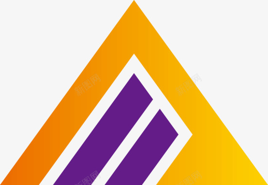 logo设计三角形商务矢量图图标图标