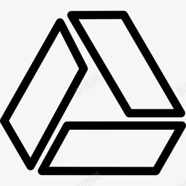 三角几何服务标志图标图标