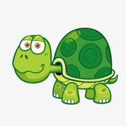 绿色卡通乌龟动物素材