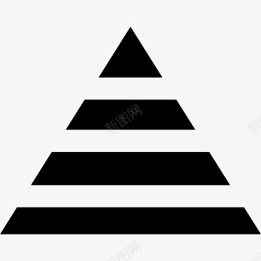 三角形的条纹图标图标