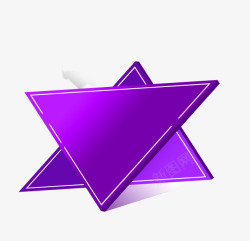 紫色三角形边框纹理素材